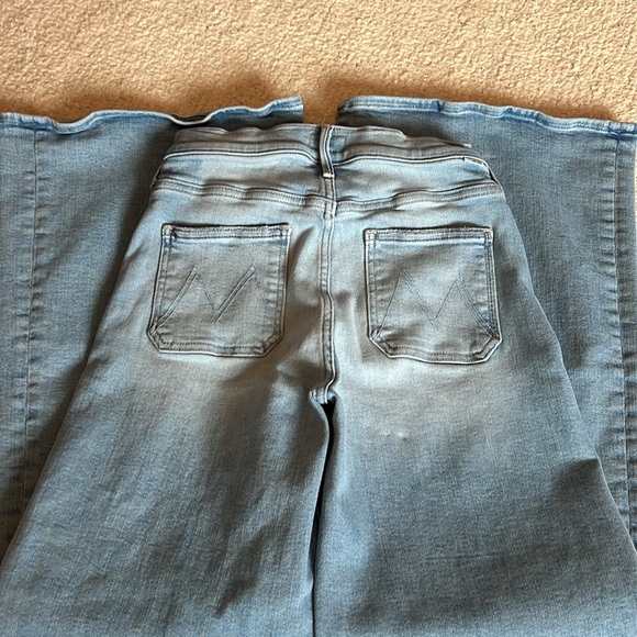 Mother Patch Pocket Undercover Sneak Wide Leg Jeans - Picture 6 of 9